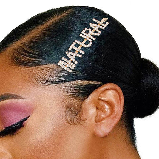 Gold NATURAL Sparkle Hair Pin|3.5 inches