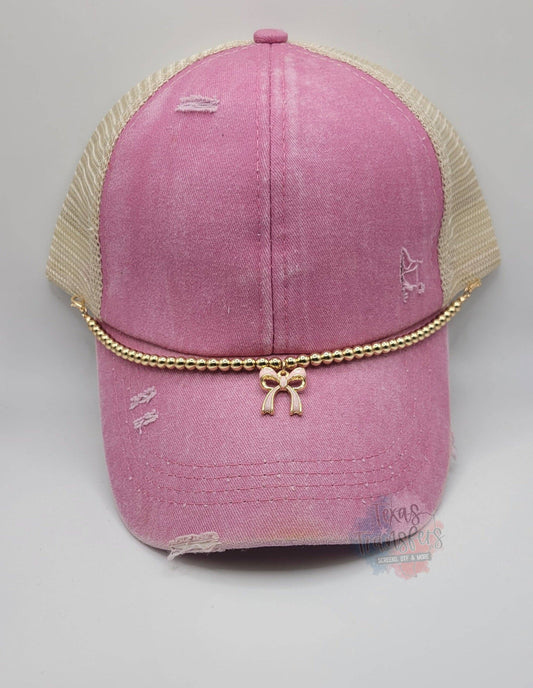 Coquette Bow Hat Chains