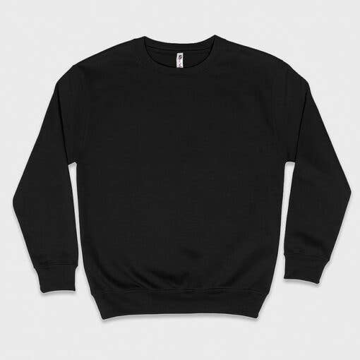 Adult Unisex Fleece-Lined Sweatshirt Embroidery DIY Blank